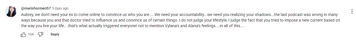 Audience criticism